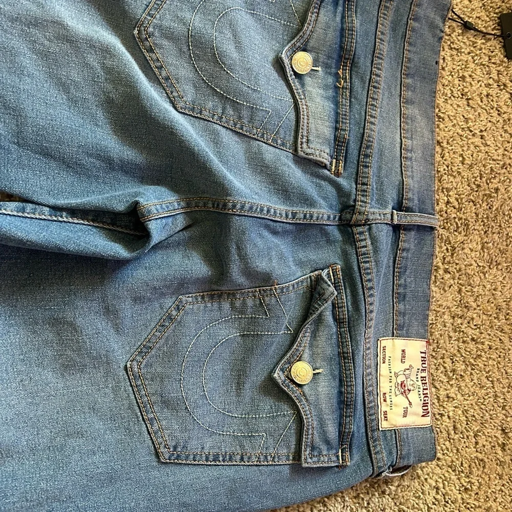 NWT True Religion Ricky Single Needle Flap Straight Jean Relaxed Size 36 Men's